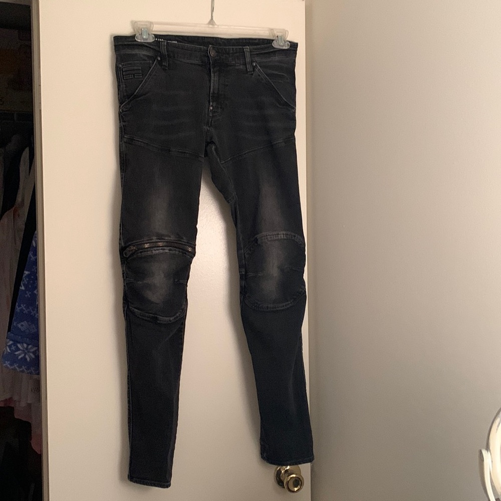 G-Star Raw 5620 Super Slim 3D Zip Knee Men’s Denim Black Jeans